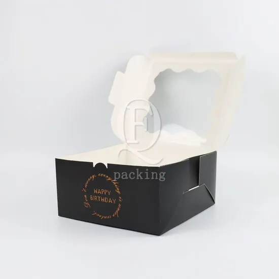 Easy to Carry Firm Connection Cardboard Packaging Cake Box for Mass Gathering