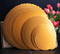 White Silver Golden Scalloped Foil Round Cake Board Tray Cake Decorating Supplies White Sturdy Cake Board