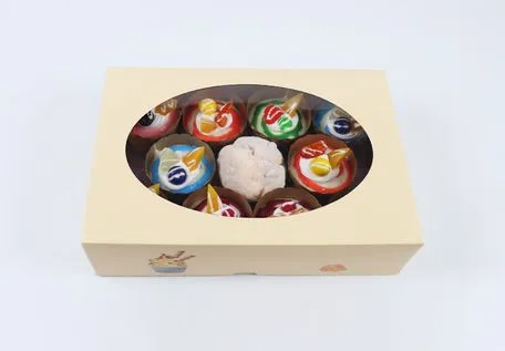 Fashionable UV Protection Packaging Boxes for Banana Cakes for Store Anniversary Promotion