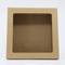Biodegradable Packing Cake Food Gift Brown Cardboard Paper Box with Custom Logo