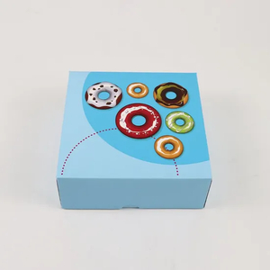 Factory Wholesale Custom Printing Luxury Takeaway Food Grade Sweet Pastry Dessert Cookies Donut Packaging Box