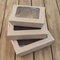10*10*8 Disposable Custom Factory Manufacturing Take Away Packaging Kraft Paper with PVC Cleartransparent Window Food Sushi Box