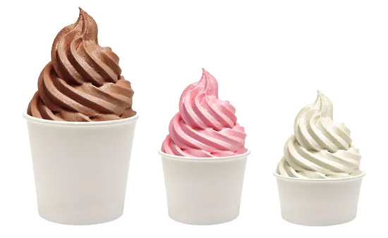 Factory Wholesale Cheap Customized Disposable Ice Cream Cold Cup with Lid Spoon