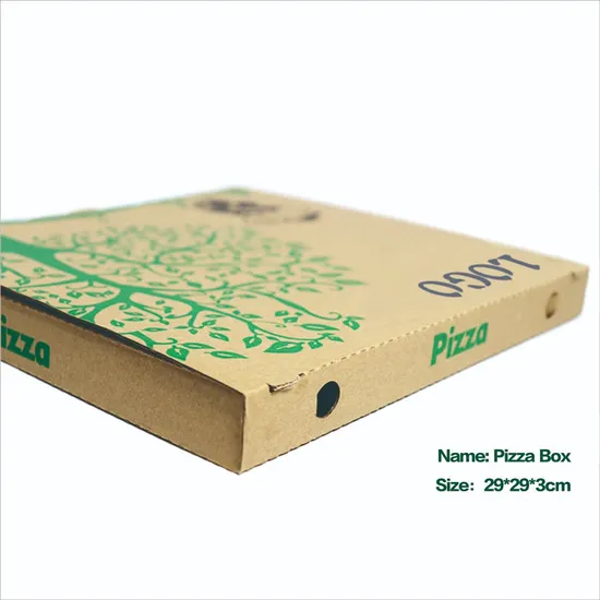 Custom Portable Thick Recycled Corrugated Delivery Baking Pizza Box