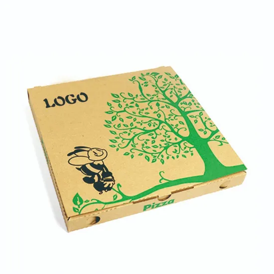 12inch Custom Logo Portable Thick Recycled Corrugated Delivery Baking Pizza Box