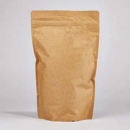 Wholesale Custom Food Grade Brown Transparent Sealing Kraft Paper Bag with Window