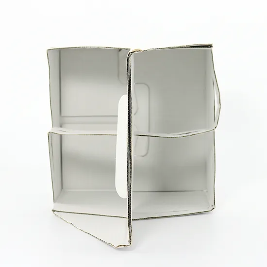 Factory Wholesale Custom Multi-Compartment Corrugated Board Coffee Paper Cup Holder Kraft Cardboard Carrier with Gold Foil Printing for Food Use with Handle