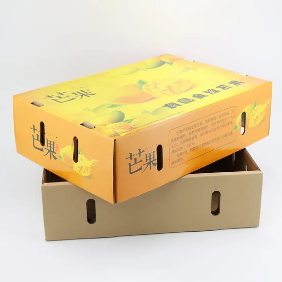 Custom Logo Fruit Packaging Box Apple Mango Sydney Box Corrugated Paper Fruit Shipping Box