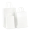 Factory Cheap Wholesale High-Quality Degradable Kraft Paper Food Gift Bag with Handle Custom Colorful Shopping Bags for Shopping Custom Logo