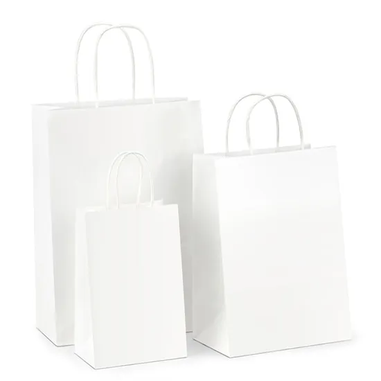 Factory Cheap Wholesale High-Quality Degradable Kraft Paper Food Gift Bag with Handle Custom Colorful Shopping Bags for Shopping Custom Logo