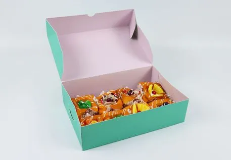 Firmly Sealed Easy to Operate Small Paper Cake Box for Press Conference
