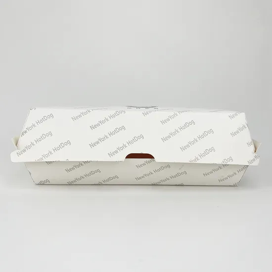 Wholesale Customized Food Multicolor Disposable Packaging Eco-Friendly Biodegradable Hot Dog Box