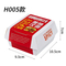 Factory Wholesale Biodegradable Food Grade Disposable Takeaway Lunch Fries Hamburger Box Packaging Custom Print Packing Cardboard Paper Burger Box