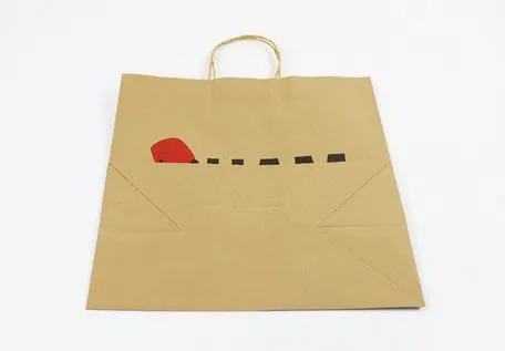 Wholesale Custom Printing Luxury Personalized Degradable Recyclable Shopping Gift Fruit Food Packaging Kraft White Card Paper Bag with Portable Handle