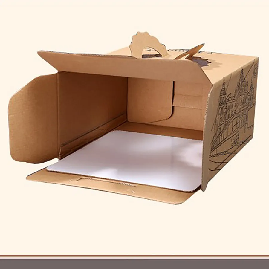 Cheap Customized Printed Logo Food Grade Paper Doughnut Wholesale Custom Size Disposable Bakery Packaging Donuts Cake Packing Box