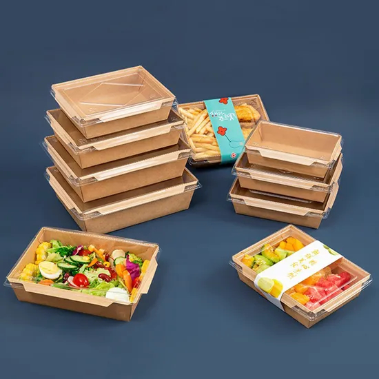 Factory Wholesale Custom Printing Transparent Window Eco-Friendly Food Grade Cardboard Toast Wedge Container Paper Sandwich Sushi Cake Box with Clear Lid