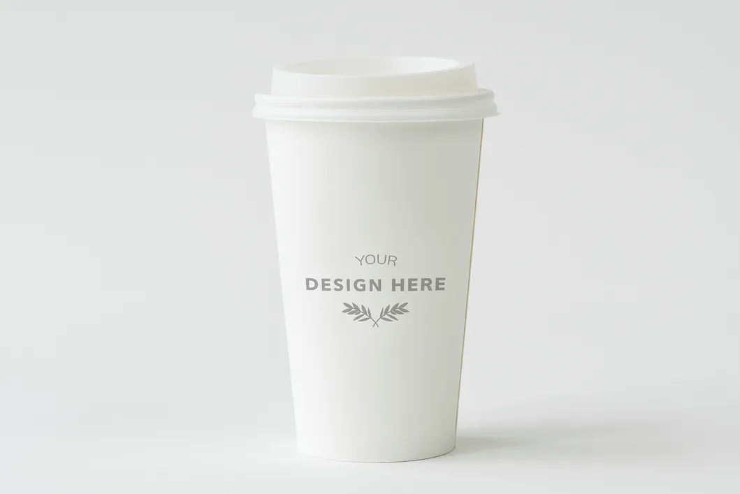 8oz 12oz Single or Double Wall to Go Cafe Coffee Cup for Hot Drink with Lid Cardboard Paper Cup