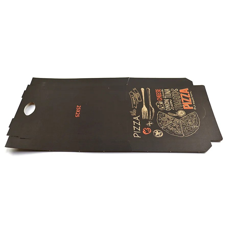 Wholesale Food Grade Disposable Takeaway Fast Food Biodegradable Corrugated Eco-Friendly Customized Printing Logo Kraft Paper Pizza Box