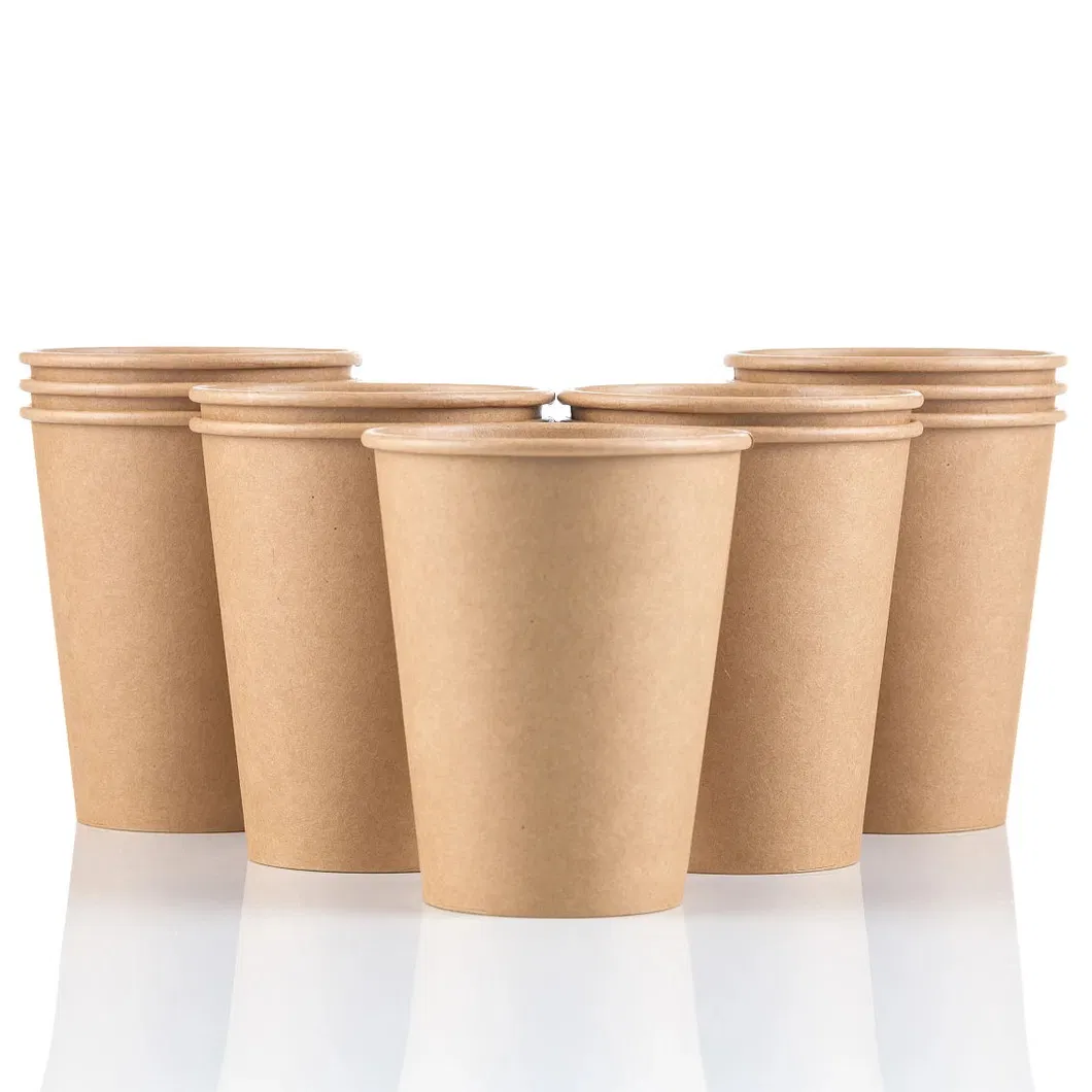 Wholesale Food Grade Eco-Friendly Disposable Custom Juice Plastic Storage Packaging Bubble Milk Tea Juice Clear Plastic Cold Hot Drink Paper Cup