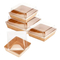 Factory Wholesale Custom Printing Transparent Window Eco-Friendly Food Grade Cardboard Toast Wedge Container Paper Sandwich Sushi Cake Box