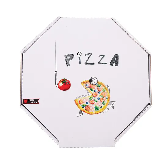 Factory Cheap Wholesale Custom Disposable Eco-Friendly Offset Printing Corrugated Kraft Paper Fast Food Lunch Meal Packaging Pizza Box for Food Use