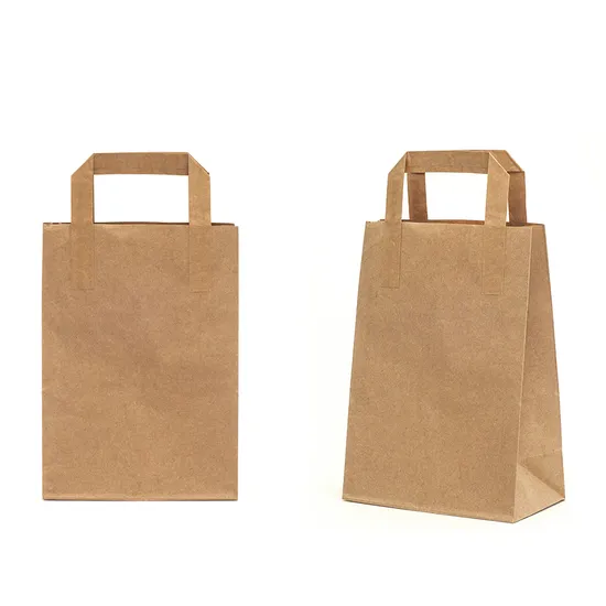 Customized Design Handle Kraft Paper Shopping Bag with Logo Printed