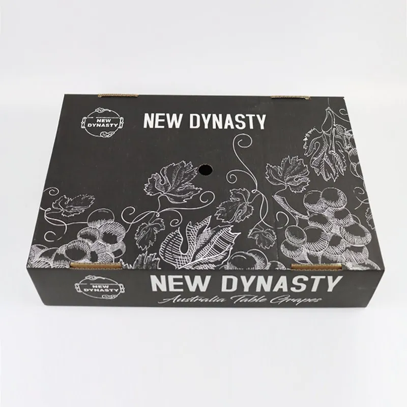 Factory Wholesale Custom Eco-Friendly Recyclable Printed Logo All Size Food Shipping Packaging Cardboard Vegetable Fruit Corrugated Paper Boxes