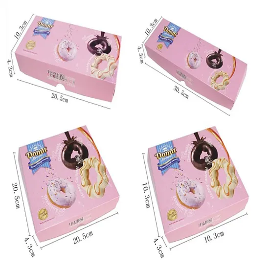 Disposable Salad Box Packaging Boxes Custom Logo Packing Box Waterproof and Oil Proof Dount Box