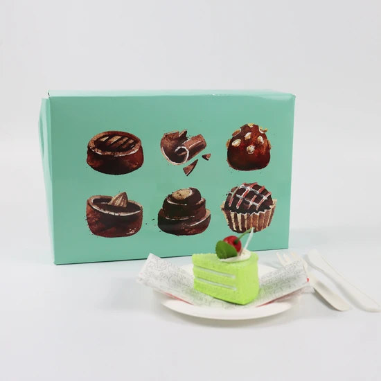 Custom Donut Cake Packaging Box Take Away Cupcake Box Bakery Cake Packing Box