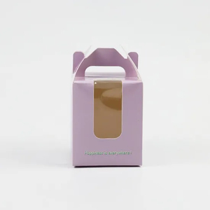 Folding Donut Cake Packaging Box Take Away Cupcake Box Bakery Cake Packing Donut Box